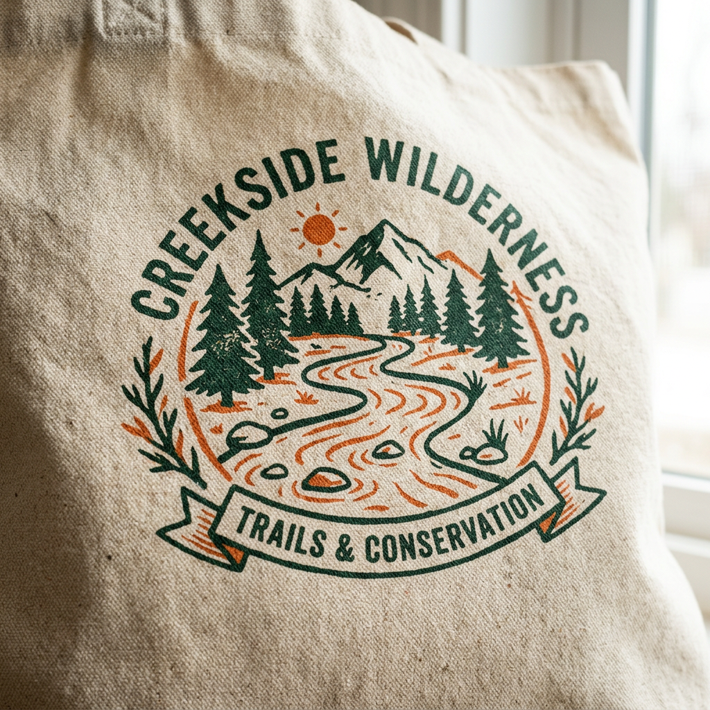 Club Canvas Tote crest detail