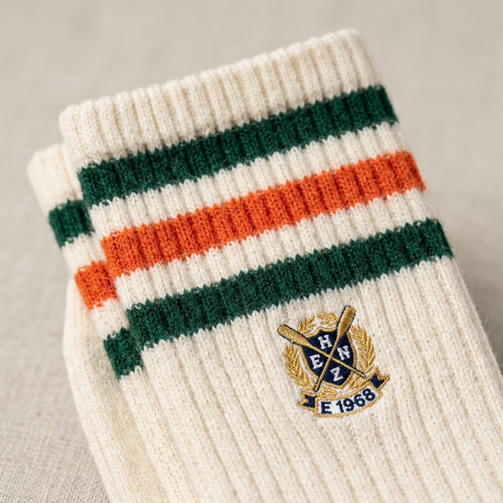 Persimmon Club Socks cuff detail